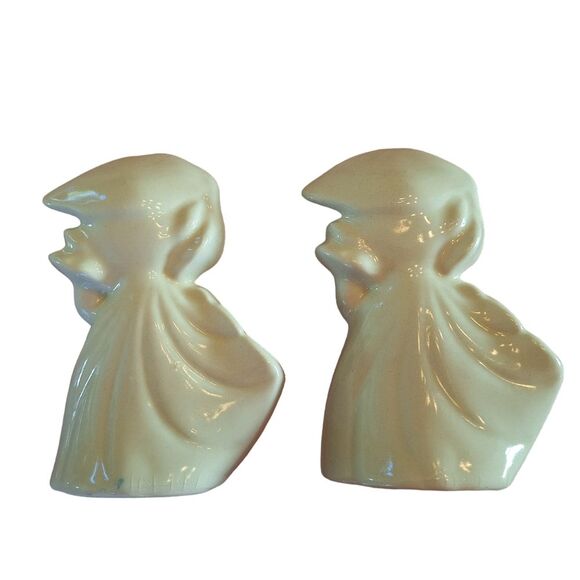 Shawnee Pottery Planters Vintage Pair of Southern Belles 1940s USA Hand Painted - Picture 10 of 16